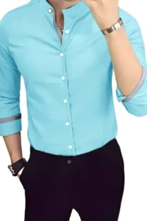 Tee Projekt Shirt for men Cotton Spread Collar Long Sleeve Shirt Suitable for Event Formal Casual