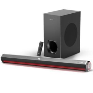 Honeywell Newly Launched Trueno U4000 Soundbar 240w, 2.1Ch Surround Sound Home Theatre, Deep Bass Subwoofer,3 EQ Modes,LED