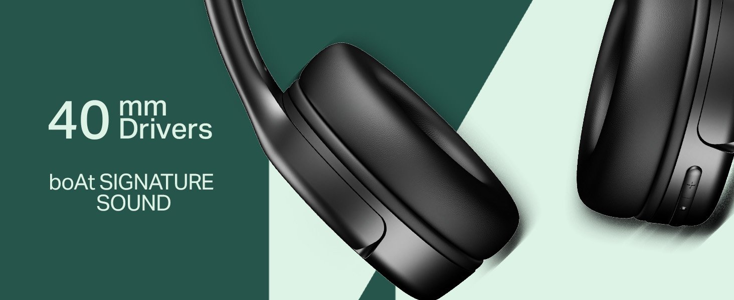 boAt 2025 Launch Rockerz 411, 40Ms Low Latency, 40Hrs Battery, 40Mm Drivers, ENx Tech - Image 2