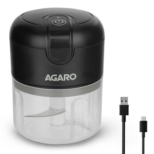 AGARO Elite Rechargeable Mini Electric Chopper, Food Grade Bow