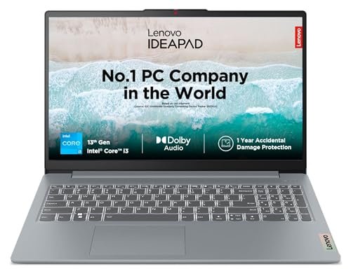 Lenovo IdeaPad Slim 3, Intel Core i3 13th Gen 1315U, 8GB RAM, 512GB SSD, FHD 15.6"(39.6cm), Windows 11
