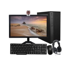 TECNICO Student Learning Desktop Set, 20" HD All-in-One Computer, Dual Core, 8 GB DDR3 RAM, 128 GB SSD, 20" LED Monitor, Keyboard & Mouse, Webcam, Headphone & Mic, WiFi