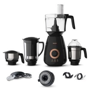 PHILIPS Mixer Grinder + Food Processor, 3-in-1 750 Watt (Mixer Grinder for home