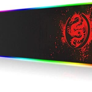 SPEED RGB Gaming Mouse Pad, Soft Glowing 14 LED Modes, Gaming Desk