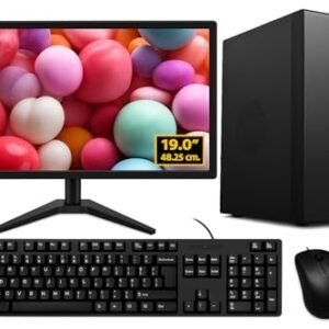 Desktop PC | Core i5-3440 | 8GB RAM DDR3 | 256GB SSD | 19 Inch LED Monitor | WiFi & Bluetooth | Windows 11 with MS Office 2021 | Complete Desktop