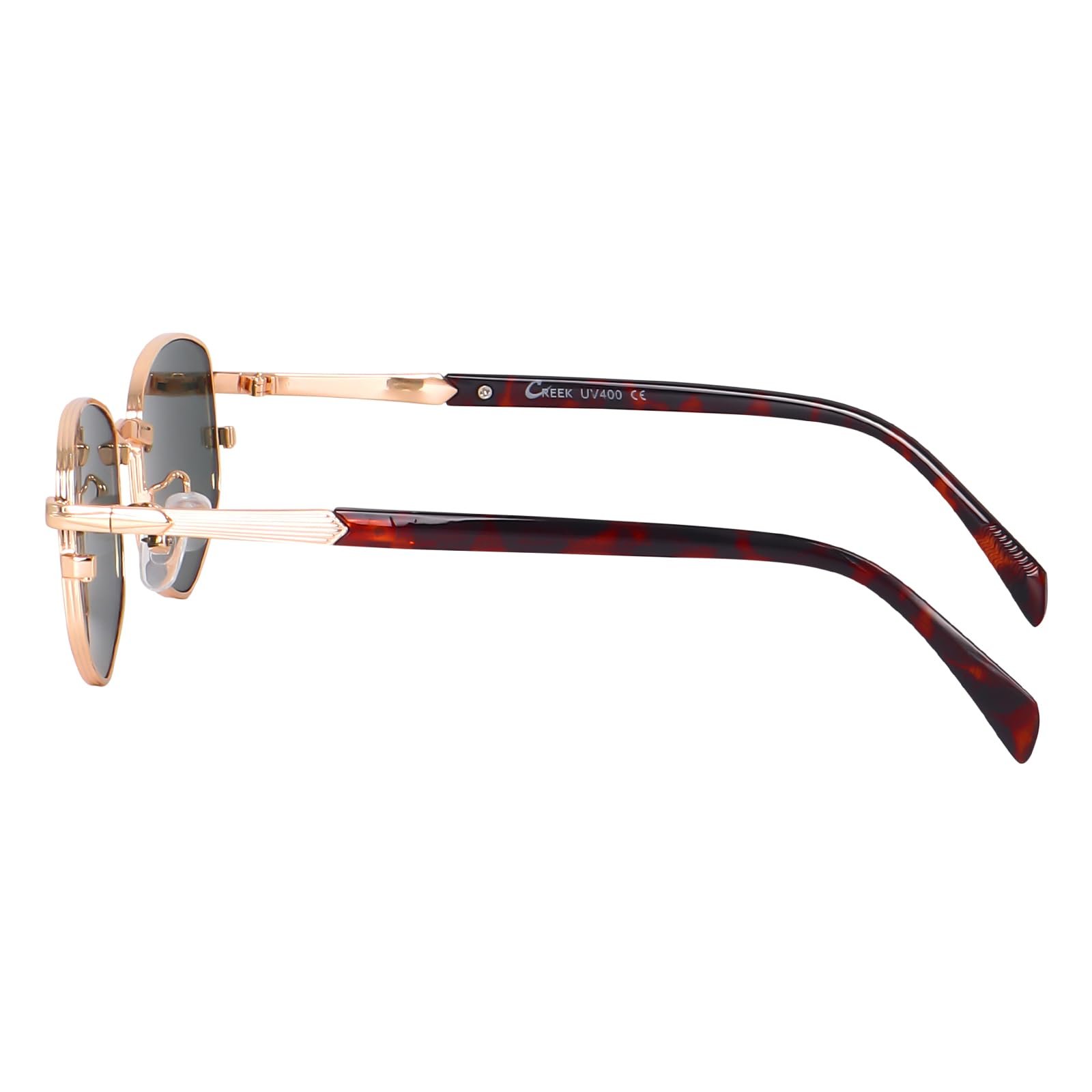 Trendy Square Metal frame Sunglasses for Women Men Retro - Image 3