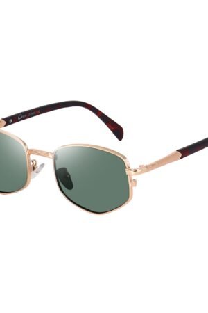 Trendy Square Metal frame Sunglasses for Women Men Retro