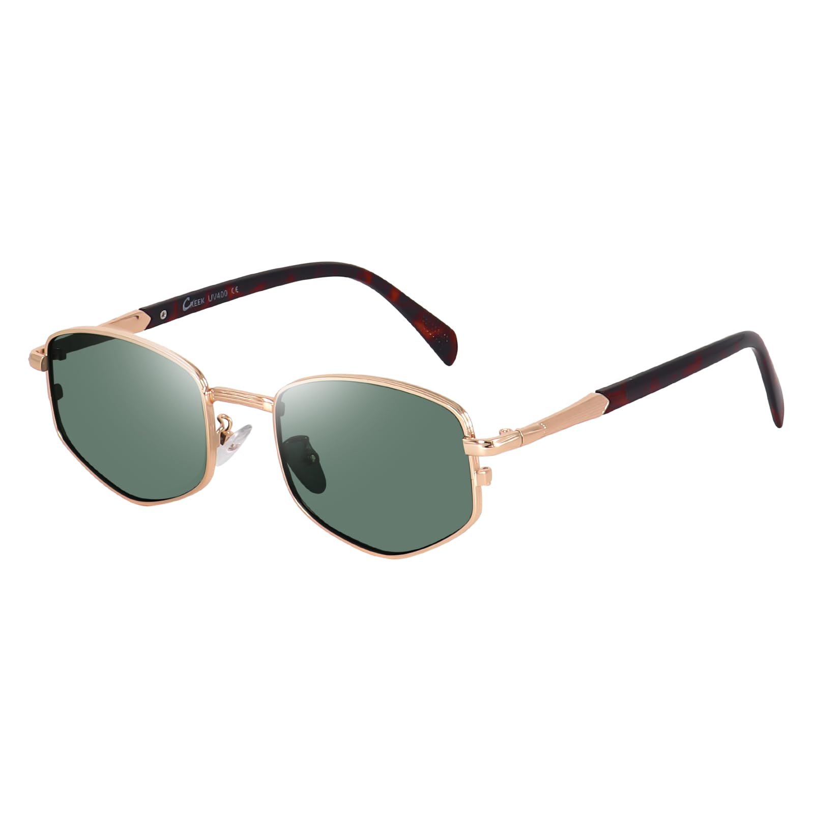Trendy Square Metal frame Sunglasses for Women Men Retro