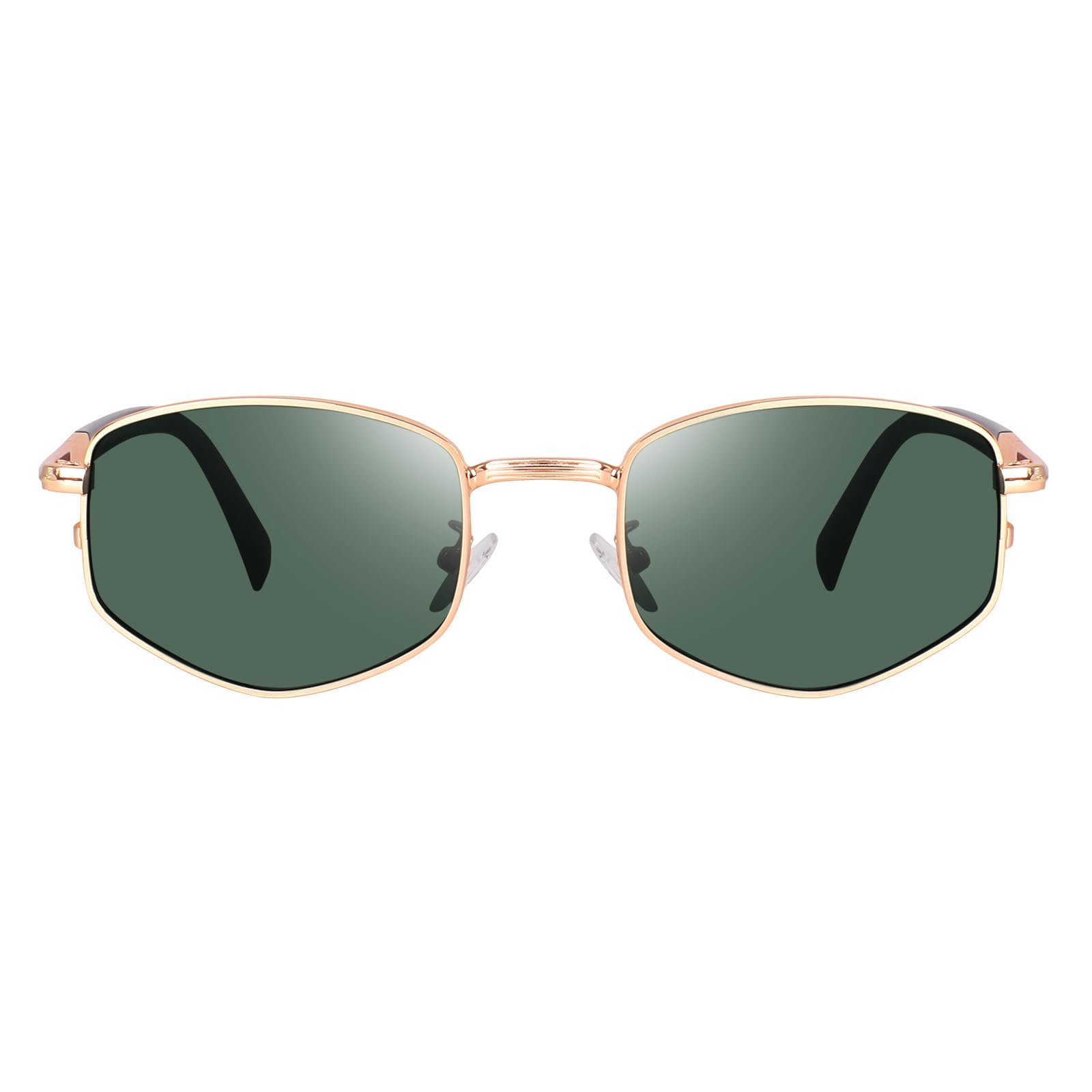 Trendy Square Metal frame Sunglasses for Women Men Retro - Image 2