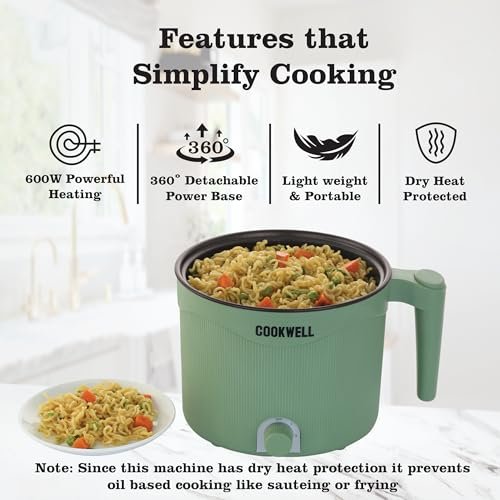Cookwell Multipurpose Cook Kettle With 1.5L Nonstick Inner Pot, - Image 3
