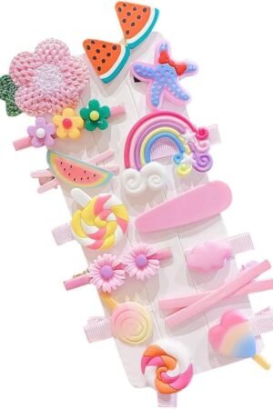 Vizaro 14pcs Hair Clips for Girls Kids - Cute Hair Clips & Pins Set for Baby & Small Girls