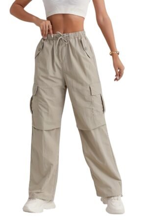 LITZO Cotton Cargo Pants for Women || Womens Cargo Pant (L-51-55)