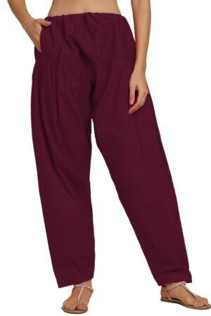 SHREEJI One Side Pocket Cotton Semi Patiala Salwar Free Size Fit up to XXL