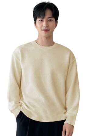 GRECIILOOKS Men's Polycotton Regular Fit Solid Plain Casual T Shirt Stylish Latest | Full Sleeve T Shirt