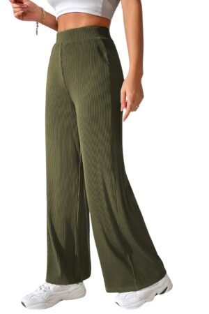 Parachute Cargo Pants – High Waist Flared Korean Trousers| Trendy Casual Wear for Daily & Travel Use