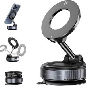 Tridex Magnetic Phone Holder – 360° Adjustable Car Phone Mount & Desk Stand