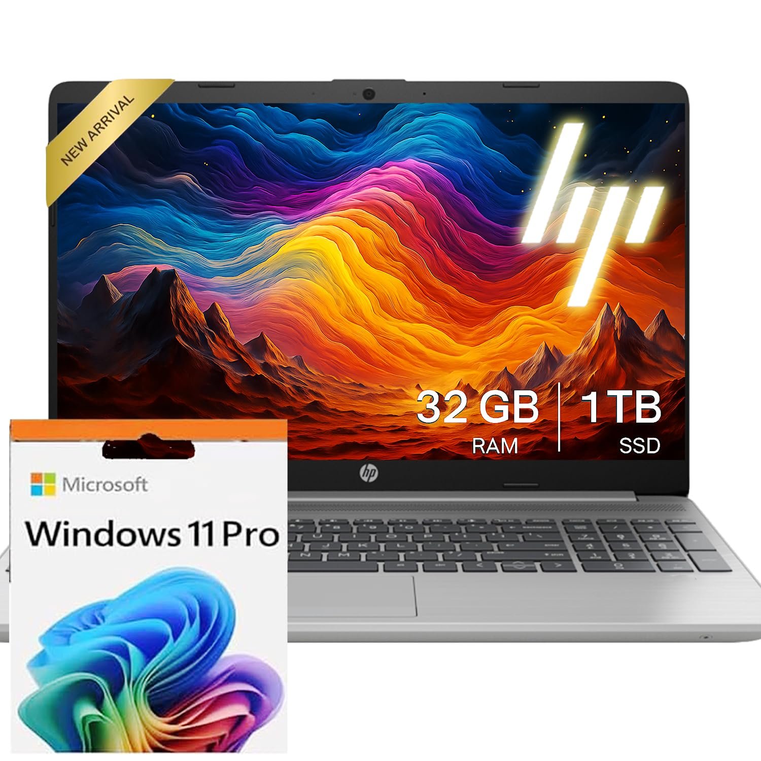 HP 255 G10 Laptop for Home or Work, 16GB RAM, 512GB SSD, 15.6" Full HD