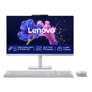 Lenovo A100 All in one Intel® N100 23.8" FHD (1920x1080) 3-Side Edgeless All-in-One Desktop (8GB/512GB SSD/Win11