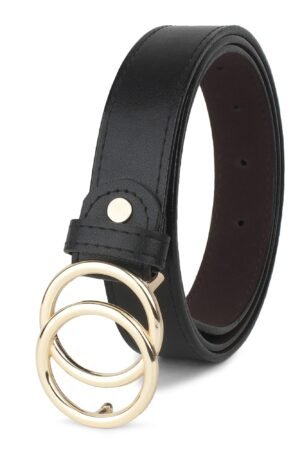 Vegan Leather Belt for Women | Black | Formal/Casual | Free size