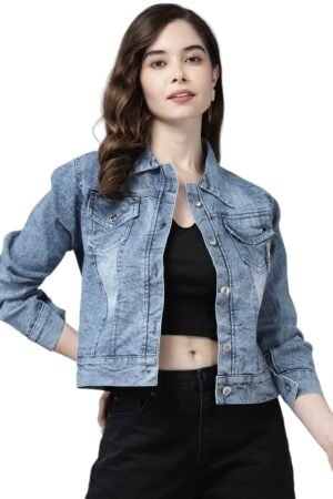 Aarika Women's Denim Regular A-Line Coat