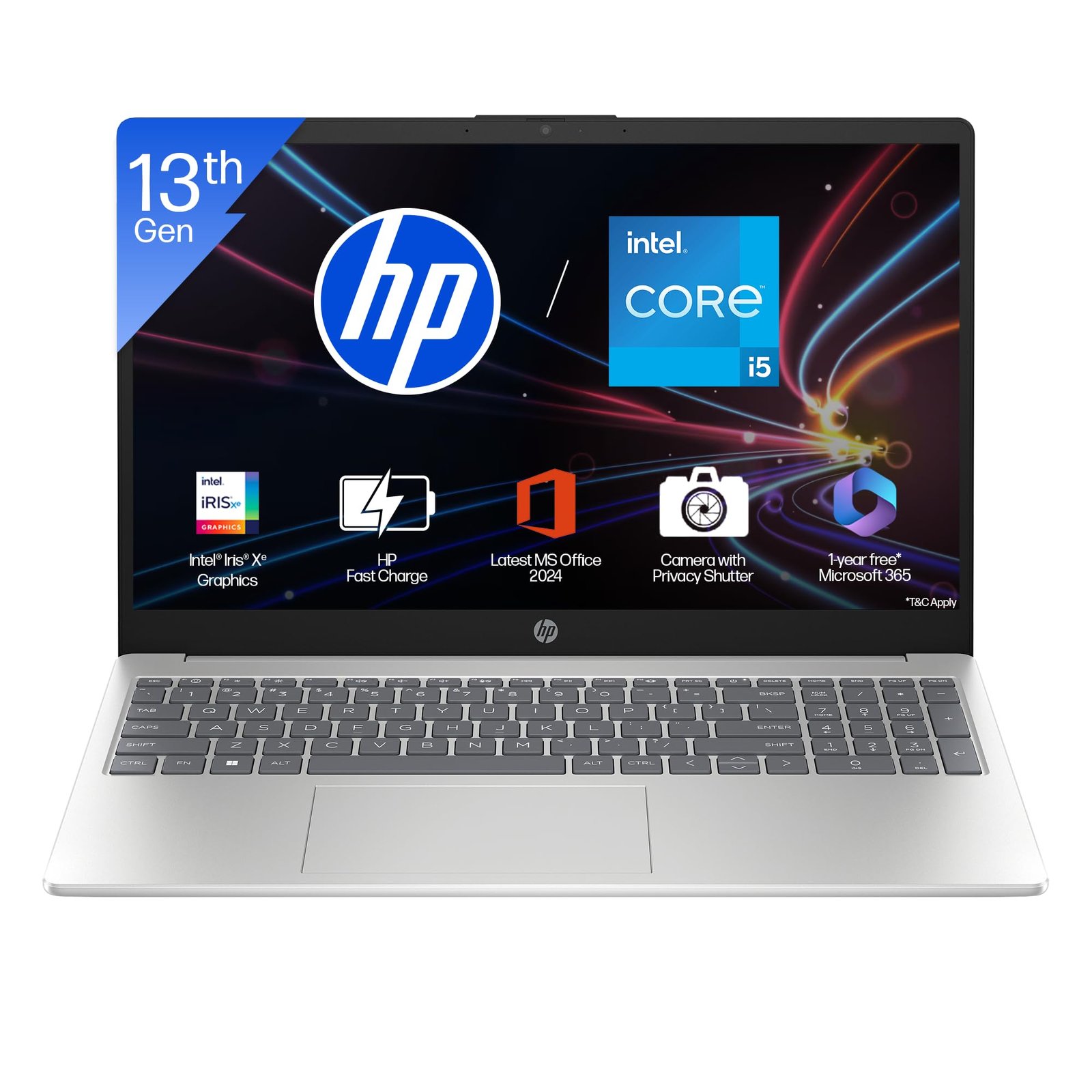 HP 15, 13th Gen Intel Core i5-1334U, (16GB DDR4,512GB SSD) Anti-Glare, Micro-Edge, FHD, 15.6''/39.6cm, Win11