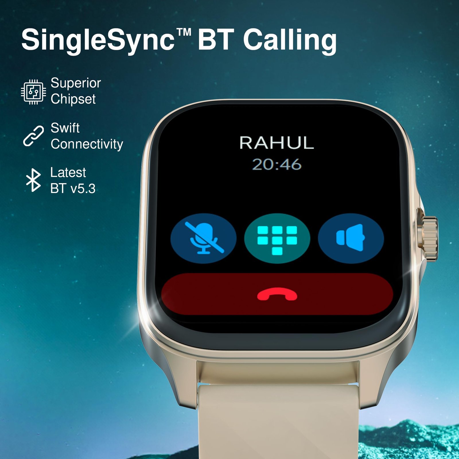 Fastrack Astor FS1 Pro Smart Watch, 1.97" AMOLED Display, Bluetooth Calling, 100+ Sports Modes, SpO2 & Heart Rate Monitoring - Image 2