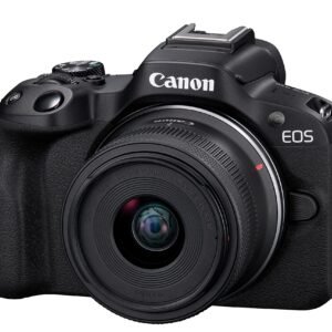 Canon EOS R50 RF-S18-45mm f/4.5-6.3 is STM Mirrorless Camera (Black)- 4K Video Vlogging with 24.2 MP