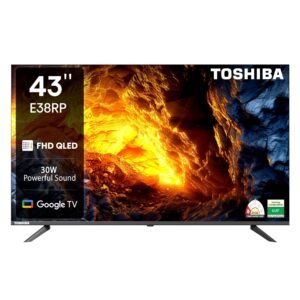 TOSHIBA 108 cm (43 inches) E38RP Series Full HD Ready Smart QLED Google TV 43E38RP