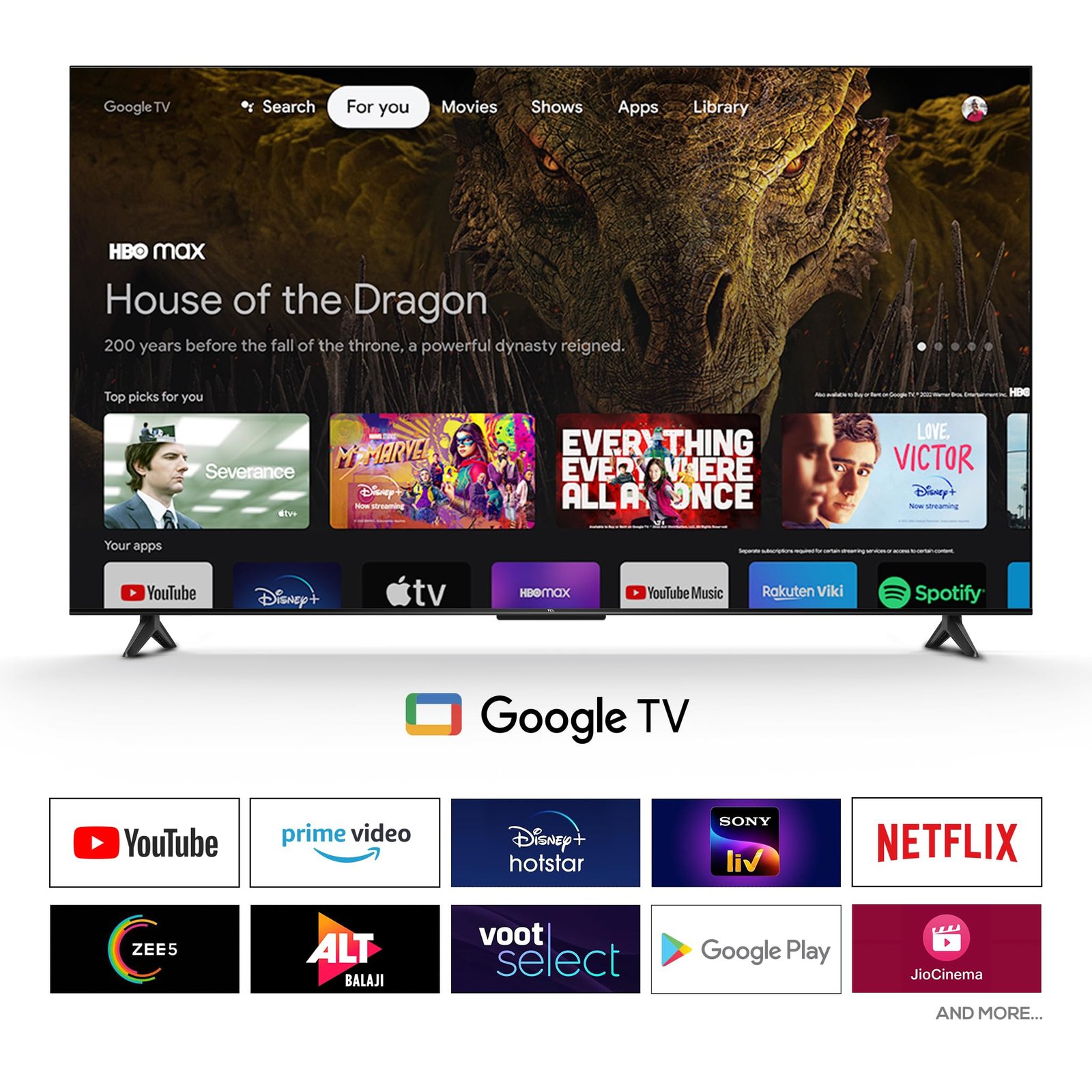 TCL 139 cm (55 inches) 4K Ultra HD Smart QLED Google TV 55T8C - Image 2
